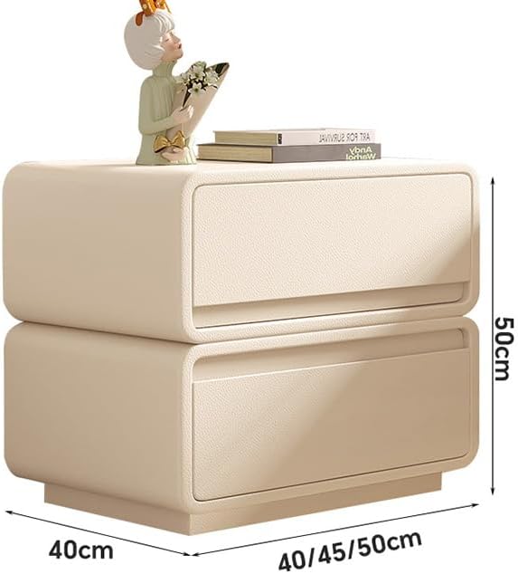 Modern Nightstand with Drawers & Charging Station 🛏️⚡