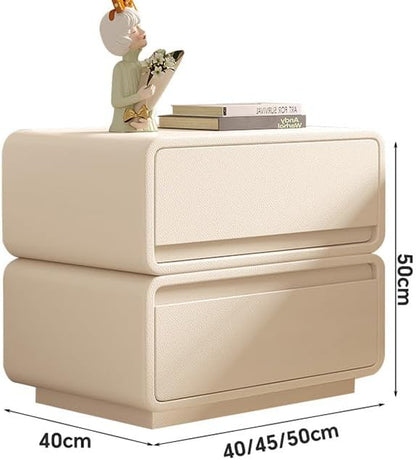 Modern Nightstand with Drawers & Charging Station 🛏️⚡