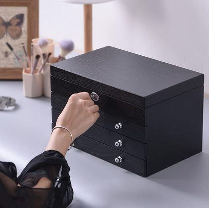 Mirrored Jewelry Organizer with Lock – Elegant Storage 💎🔒