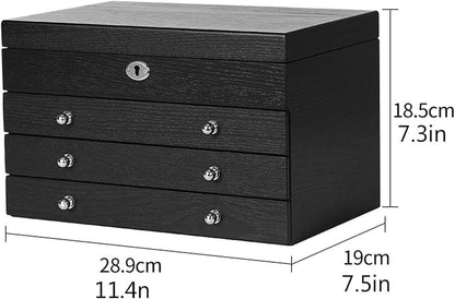 Mirrored Jewelry Organizer with Lock – Elegant Storage 💎🔒