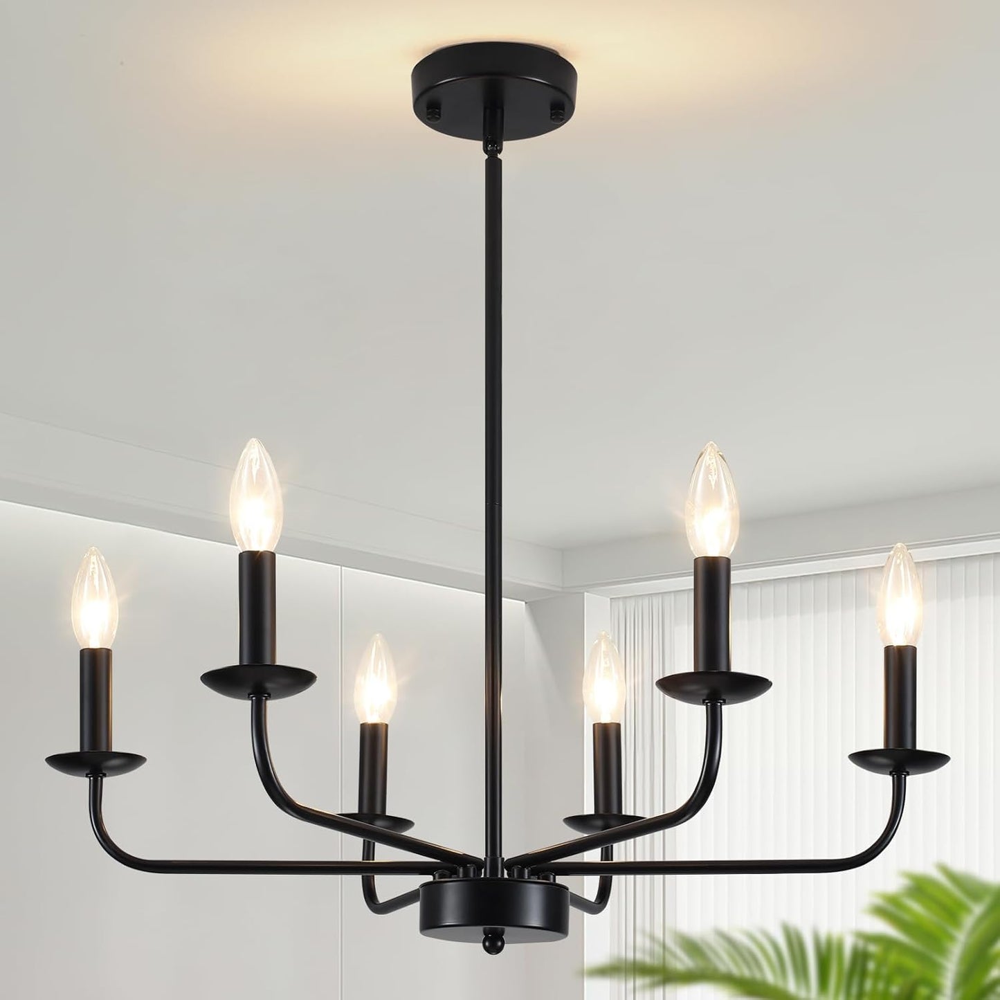 Farmhouse Industrial Chandelier – Rustic Lighting 💡🏡