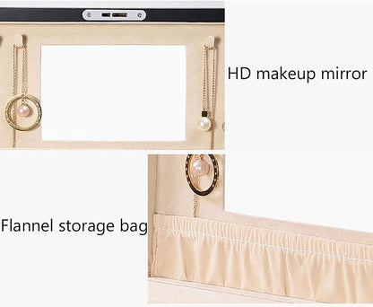 Mirrored Jewelry Organizer with Lock – Elegant Storage 💎🔒