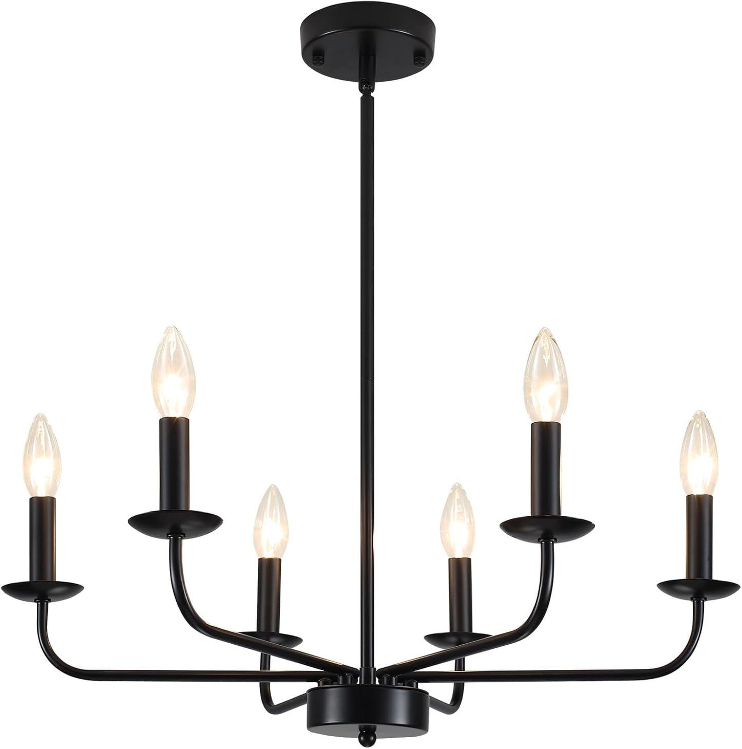 Farmhouse Industrial Chandelier – Rustic Lighting 💡🏡