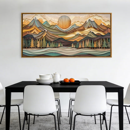 Abstract Mountain Wall Art – Modern Home Decor 🏔️🎨
