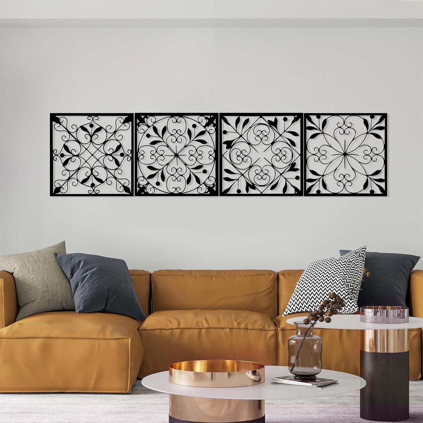 Wrought Scroll Wall Art – Minimalist Home Decor 🖤🏡