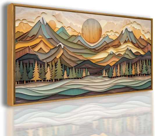 Abstract Mountain Wall Art – Modern Home Decor 🏔️🎨