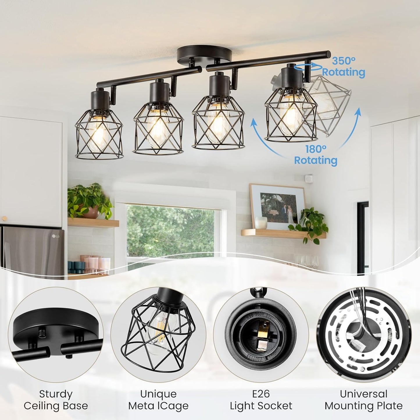 Adjustable Farmhouse Wall Sconce – Multi-Directional Light 💡🏡