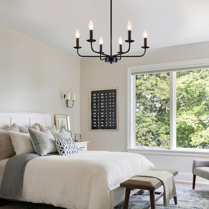 Farmhouse Industrial Chandelier – Rustic Lighting 💡🏡