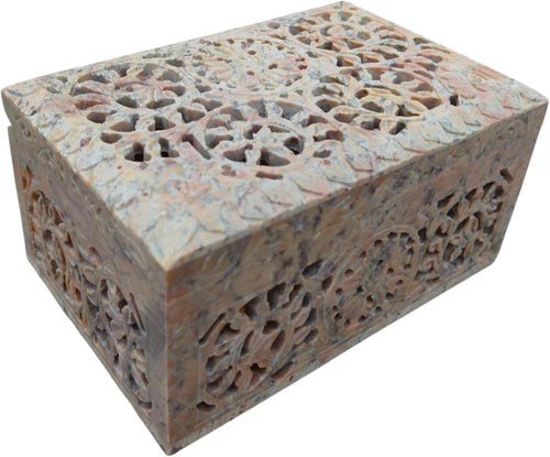Handmade Soapstone Jewelry Box – Elegant Storage 💎🪨