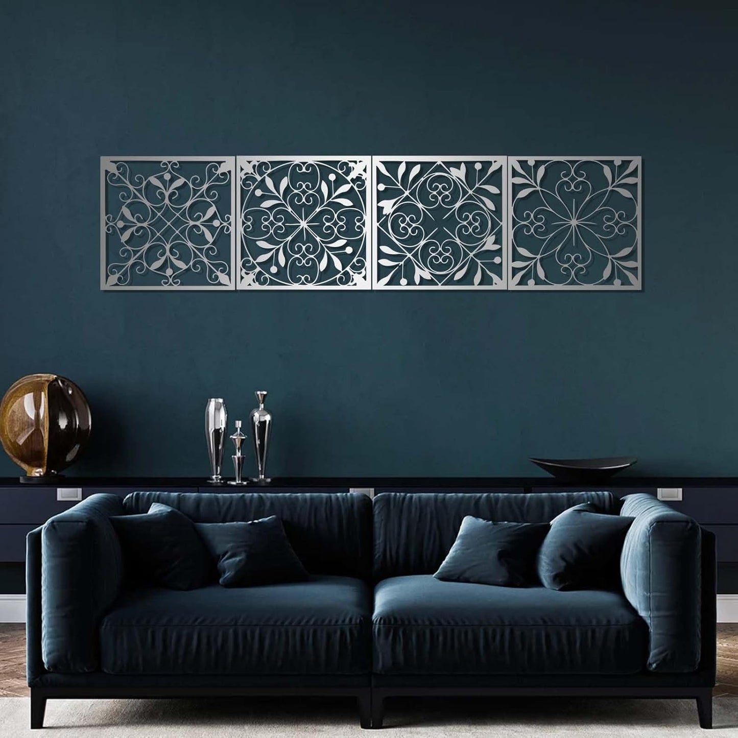 Wrought Scroll Wall Art – Minimalist Home Decor 🖤🏡