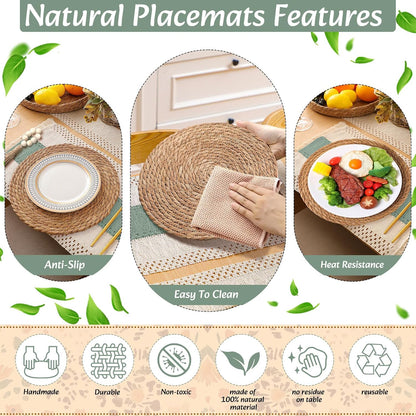 Macrame Placemats – Bicolor Farmhouse Dining 🍽️🌿