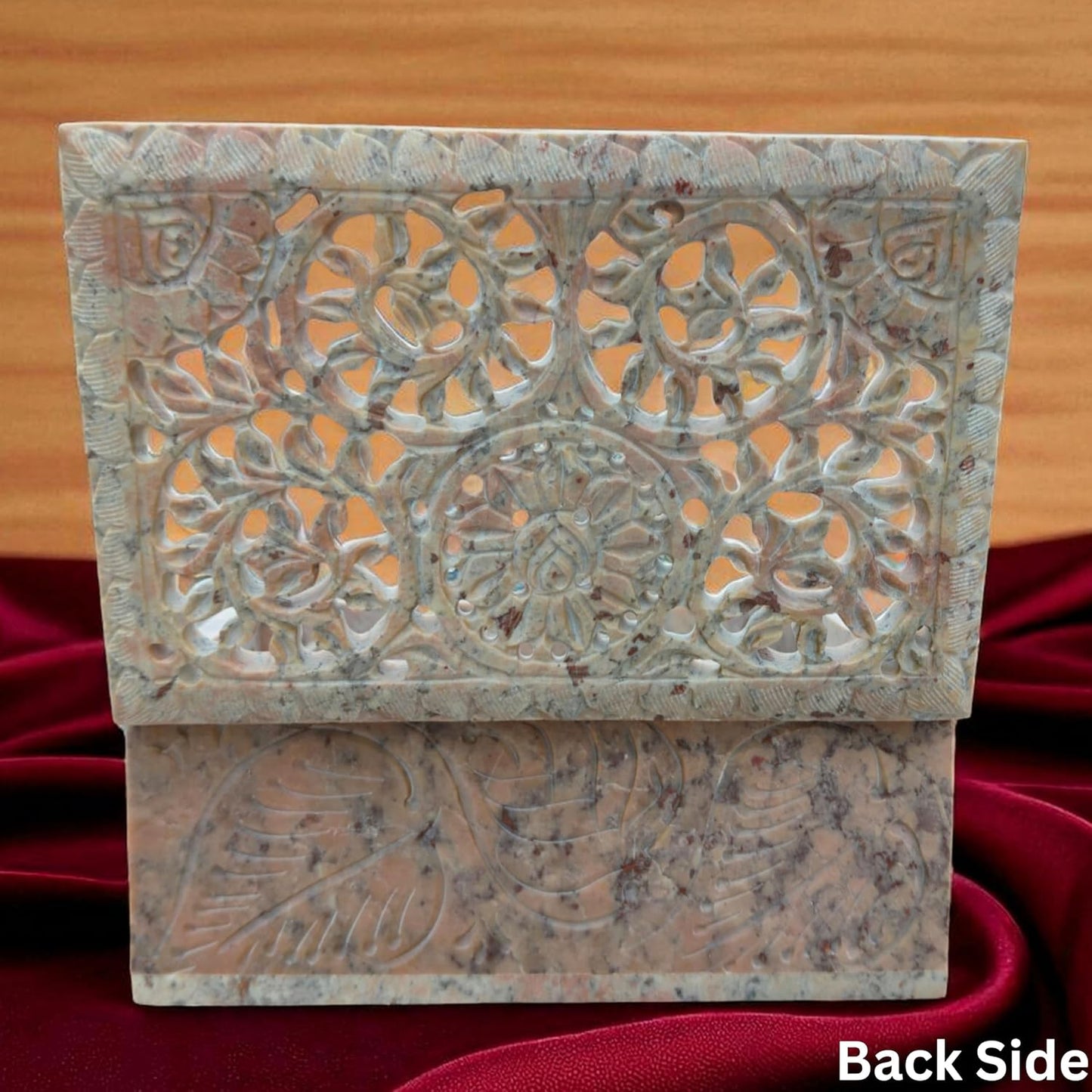 Handmade Soapstone Jewelry Box – Elegant Storage 💎🪨