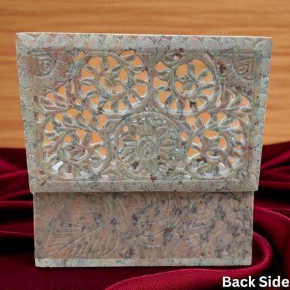 Handmade Soapstone Jewelry Box – Elegant Storage 💎🪨