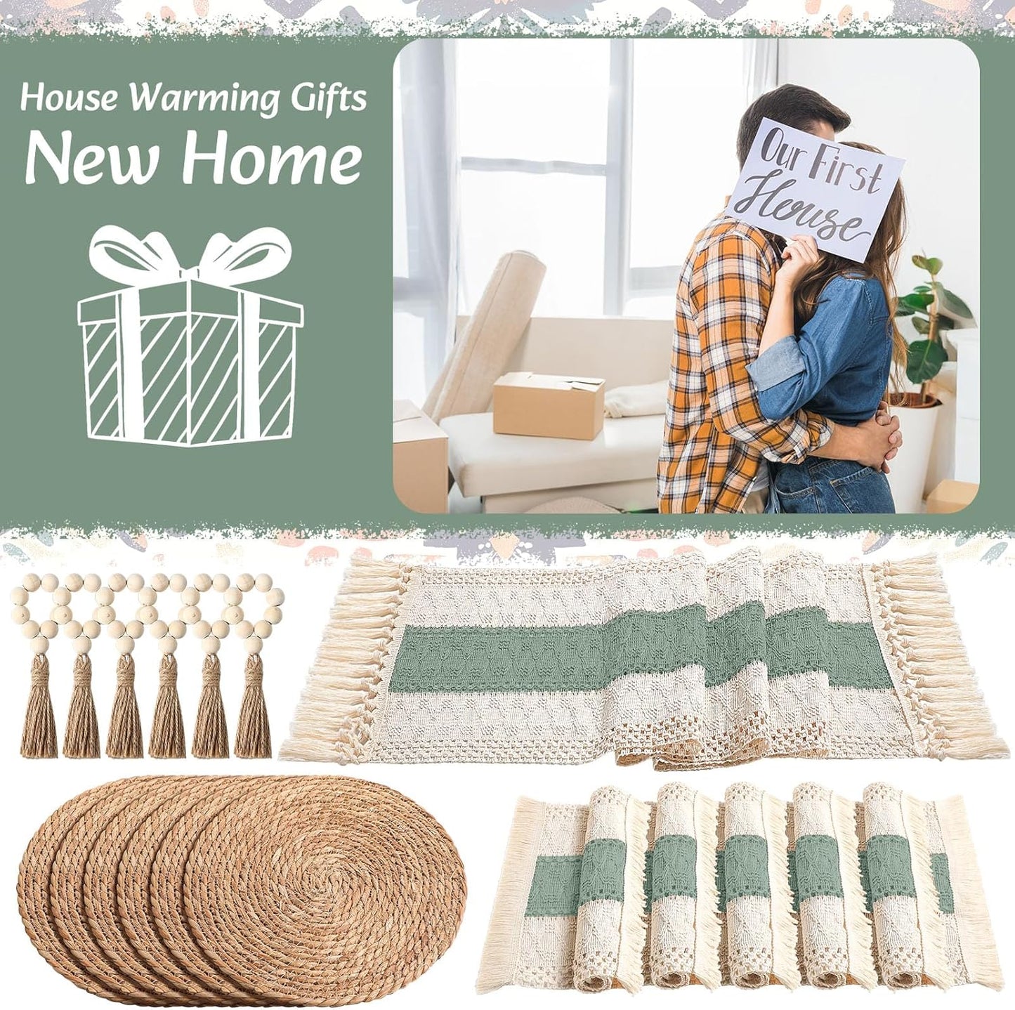 Macrame Placemats – Bicolor Farmhouse Dining 🍽️🌿