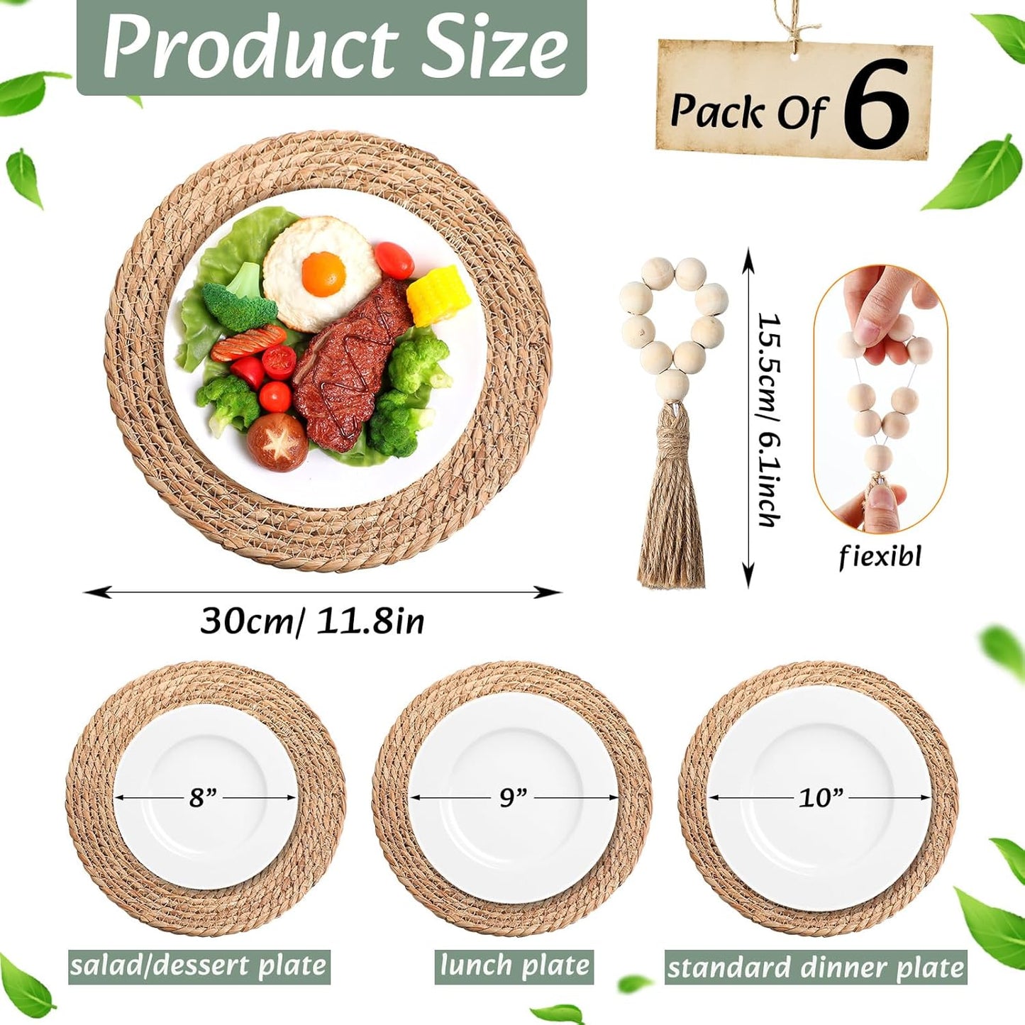 Macrame Placemats – Bicolor Farmhouse Dining 🍽️🌿