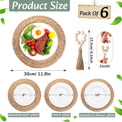 Macrame Placemats – Bicolor Farmhouse Dining 🍽️🌿